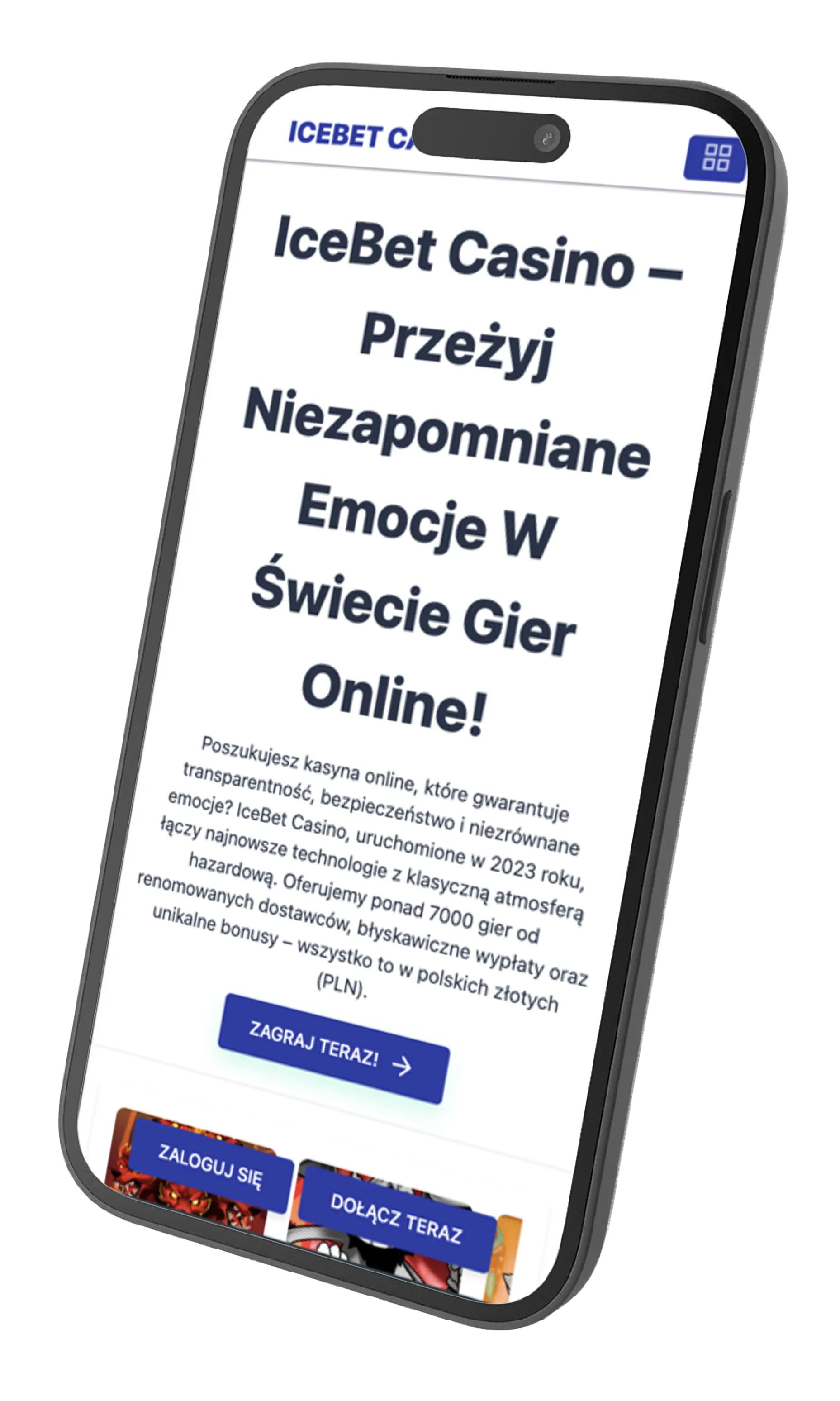 IceBet Casino - Doświadczenie mobilne
